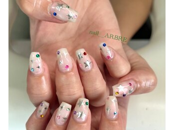 アルブル(ARBRE)の写真/指先を彩るデザインで気分UP◇ライブ/お出かけ/ブライダルetc大事な日に◎【持ち込みデザイン￥7500】