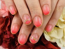 ダブルネイル(Double Nail)/【ほり】大人可愛いリボンネイル