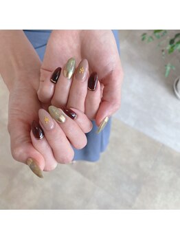 大人秋ネイル/パラジェル