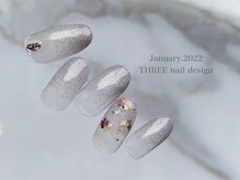 スリー(THREE)/Jan.2022/nail design