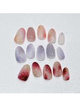 ビューティマーケット アングゥ(BEAUTY MARKET ungu)/8月マンスリーネイルplus