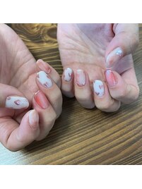 ハートミラーネイル