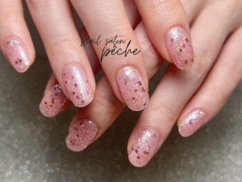 ペッシュ(peche)/glitter × pink