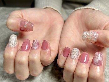 ムーラン(mulan)/ぷっくりフラワーネイル