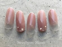 サロンストロベリームーン(Salon Strawberry Moon)/シンプルネイル　￥6980