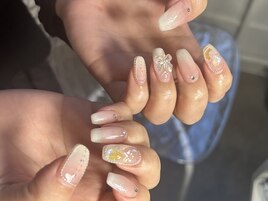 白グラネイル ¥8000