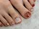 グレイティア ネイル(Gratia Nail)の写真/出来る女子は足元まで抜かりない！トレンドデザインで足元をワンランクUP♪フットネイル￥7000～
