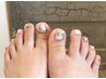 foot ワンカラー+art3～4本　7200円