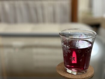 はるかな/施術後のハーブティ