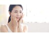 【360度つるり肌★眉周り脱毛付き】フェイシャル脱毛+コラーゲンパック