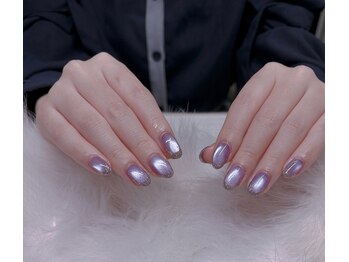 ビューティーネイル/ピー玉マグネット＋ラメ