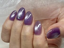 水光マグネット　パープル　秋
