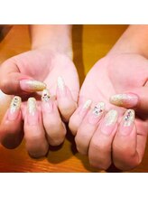 アイラッシュアンドネイル シエル(Ciel)/ラメグラデーションネイル