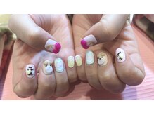 ネイル ハピネス(Happiness)/3Dアート込み定額8000円