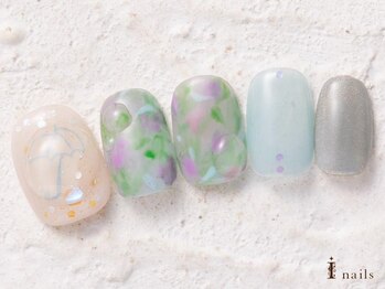 アイネイルズ 横浜WEST店(I-nails)/ニュアンス手描き9480円