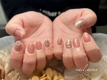 ネイル ミュー(nail myuu)/ポイントラメワンカラー