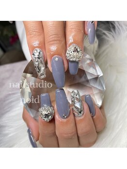 ノイド(noid)/くすみブルー/埋めつくし