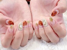 ラルネイル 大宮(Lull. nail)/#べっ甲ネイル　＃ミラーネイル
