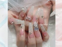 ピオミエルネイル 新宿(pio miel nail)/ちゅるん白グラデネイル