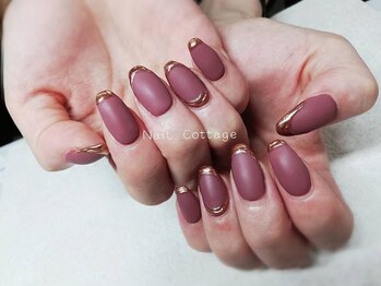 ネイルコテージ 新宿南口店(Nail cottage)/メタリック×マット