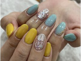 ひまわりイエローターコイズ