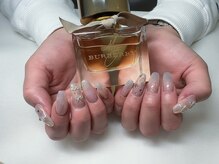 ネイル スパ ココプラス(Nail spa Cocoplus)/オーロラワンホンリボンネイル