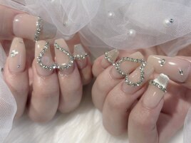 ワンホンネイル　ハートネイル