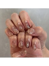 シアン(cyaan)/お花ミラー