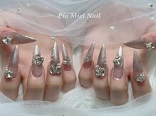 ピオミエルネイル 新宿(pio miel nail)/シルバーマグネットネイル