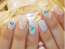 ネイルズ ララ(nails Lala)/押し花ネイル。