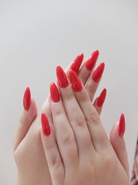 シンプル１カラースカルプネイル