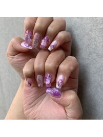 パープルニュアンスネイル☆