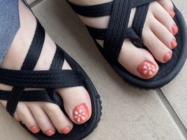 フットネイル　ジェルネイル