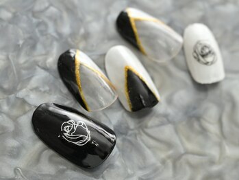 ジェー エス シー ネイル(J.S.C.nail)/サンプルチップ/変形フレンチ