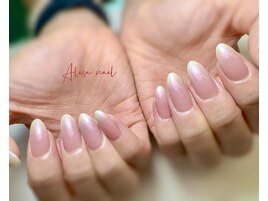 グリーンラメグラデーション