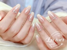 ラメール(La mer)/シンプル大人上品ネイル
