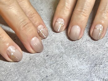 アオヤ(h/n collection AWOYA)の写真/持ち込みデザインOK◎短いお爪でも楽しめるデザインで自分らしい指先に♪選べる定額メニューご用意☆