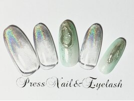 ミラーグラデーションネイル