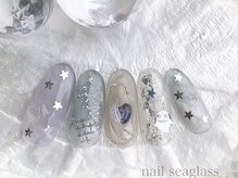 ネイル シーグラス(nail seaglass)/隠れハロウィンネイル