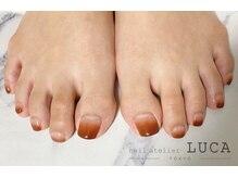 ネイルアトリエルカ(nail atelier LUCA)/R-30 ブラウンフレンチネイル