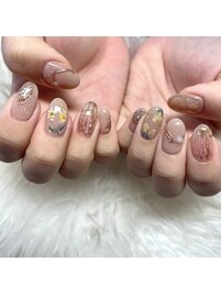 菜の花ネイル