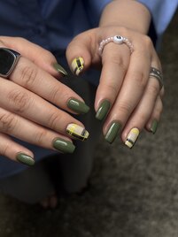 チェックネイル