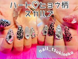 ★ハートヒョウ柄スカルプ★