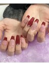 大人気！ボルドーネイル