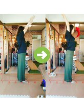 サプライズ整体院/40代ママさんの肩こり初回結果