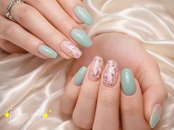 持ち込み/フィルイン/春ネイル