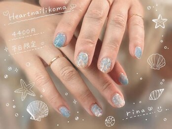 平日限定☆ラメキラ夏ネイル♪