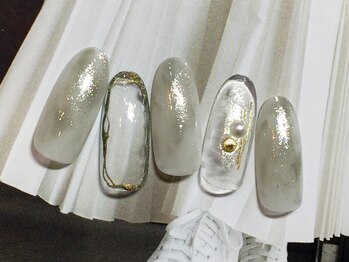 アウラ ネイルサロンアンドスクール(aula)/フリーデザイン ¥9,350