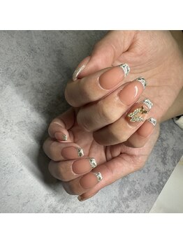 チャイ 大阪上本町店(chai)/ガラスフレンチネイル