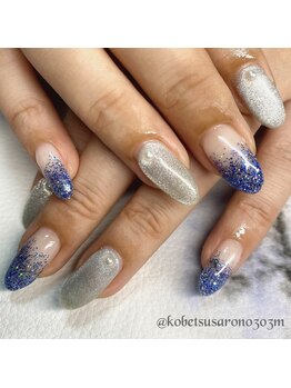 マグネット+ラメグラデ☆